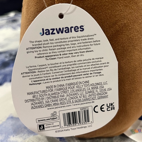 Squishmallows Easter 2024 Dinora FTM Chocolate Bunny 8” NWT - Picture 5 of 6